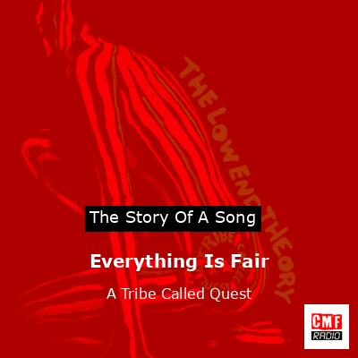 final cover Everything Is Fair A Tribe Called Quest