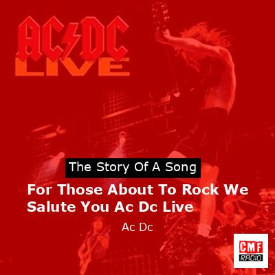 For Those About To Rock We Salute You Ac Dc Live – Ac Dc