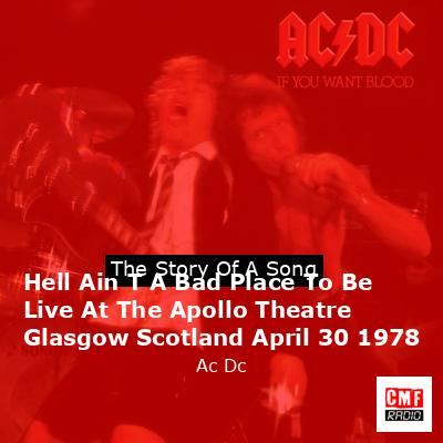 Hell Ain T A Bad Place To Be Live At The Apollo Theatre Glasgow Scotland April 30 1978 – Ac Dc