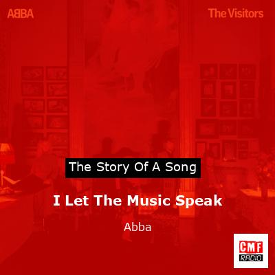 final cover I Let The Music Speak Abba