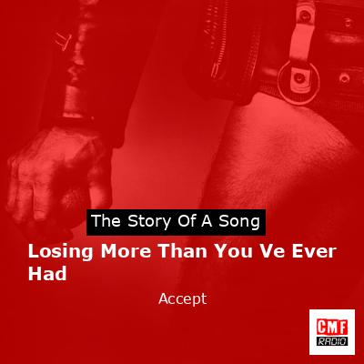 final cover Losing More Than You Ve Ever Had Accept