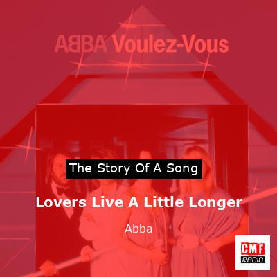 final cover Lovers Live A Little Longer Abba