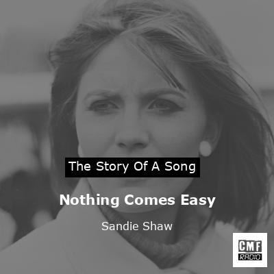 final cover Nothing Comes Easy Sandie Shaw