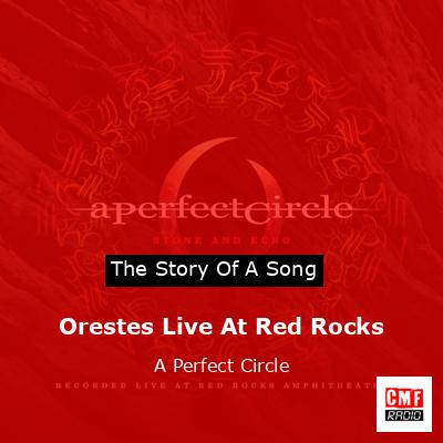 final cover Orestes Live At Red Rocks A Perfect Circle