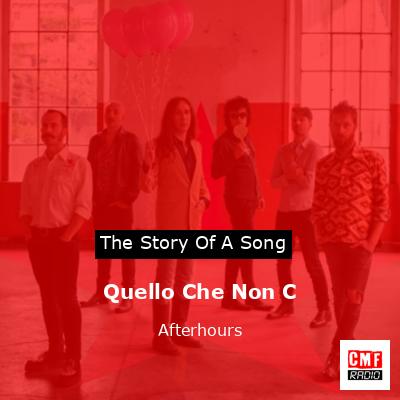 Quello Che Non C – Afterhours
