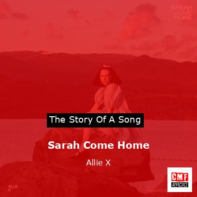 final cover Sarah Come Home Allie X