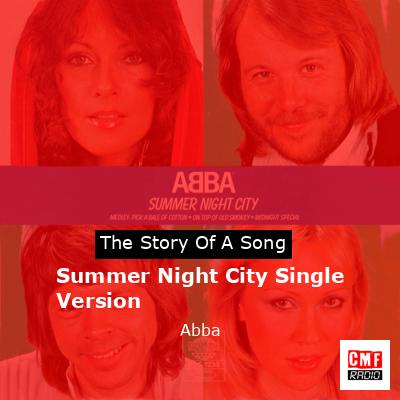 final cover Summer Night City Single Version Abba
