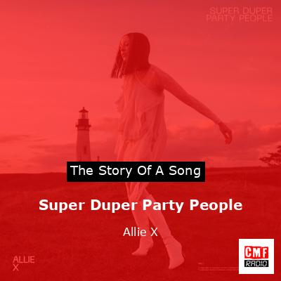 final cover Super Duper Party People Allie X