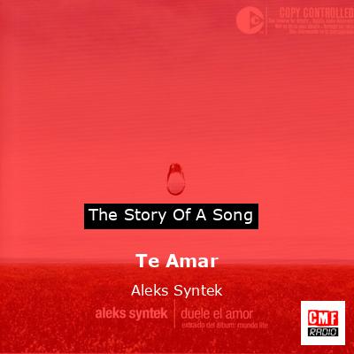 final cover Te Amar Aleks Syntek