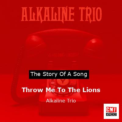 final cover Throw Me To The Lions Alkaline Trio