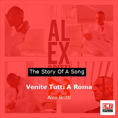 final cover Venite Tutti A Roma Alex Britti