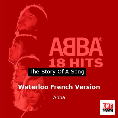 final cover Waterloo French Version Abba