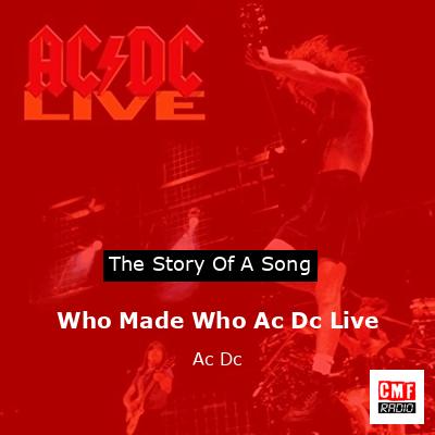 Who Made Who Ac Dc Live – Ac Dc