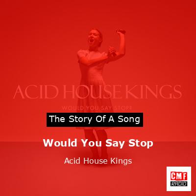 Would You Say Stop – Acid House Kings