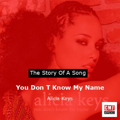 final cover You Don T Know My Name Alicia Keys