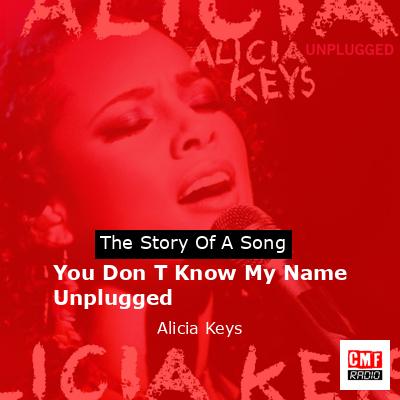 final cover You Don T Know My Name Unplugged Alicia Keys