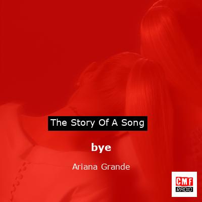 final cover bye Ariana Grande