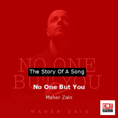 final cover No One But You Maher Zain