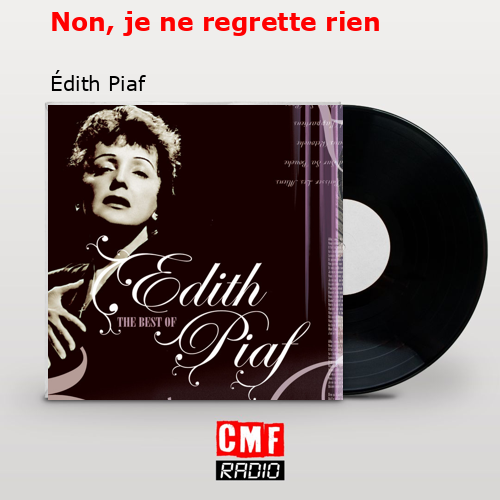 final cover Non je ne regrette rien Edith Piaf