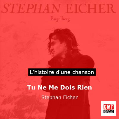 Tu Ne Me Dois Rien – Stephan Eicher