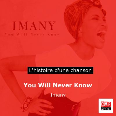 You Will Never Know – Imany
