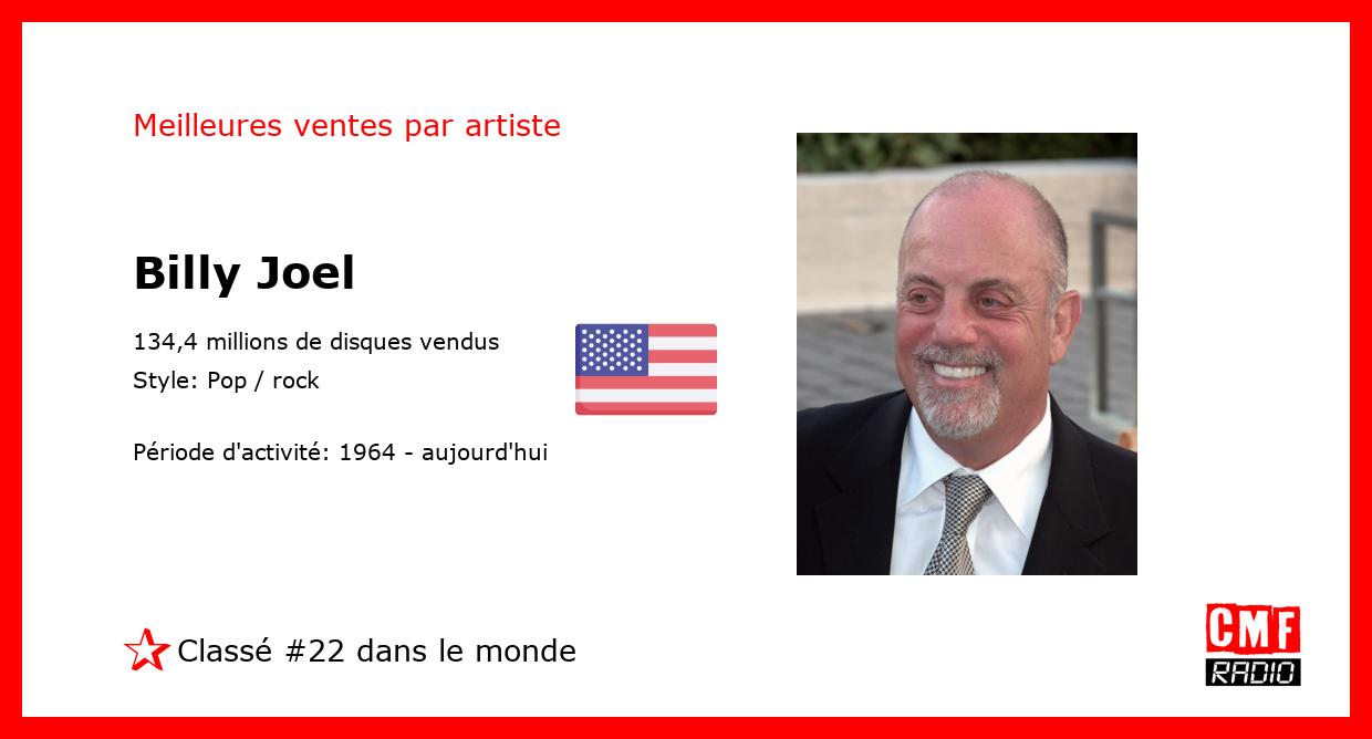 Top Selling Artist - Billy Joel