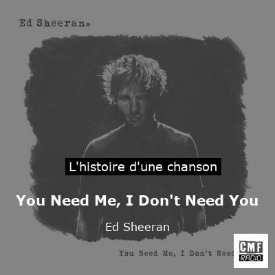 You Need Me, I Don’t Need You – Ed Sheeran