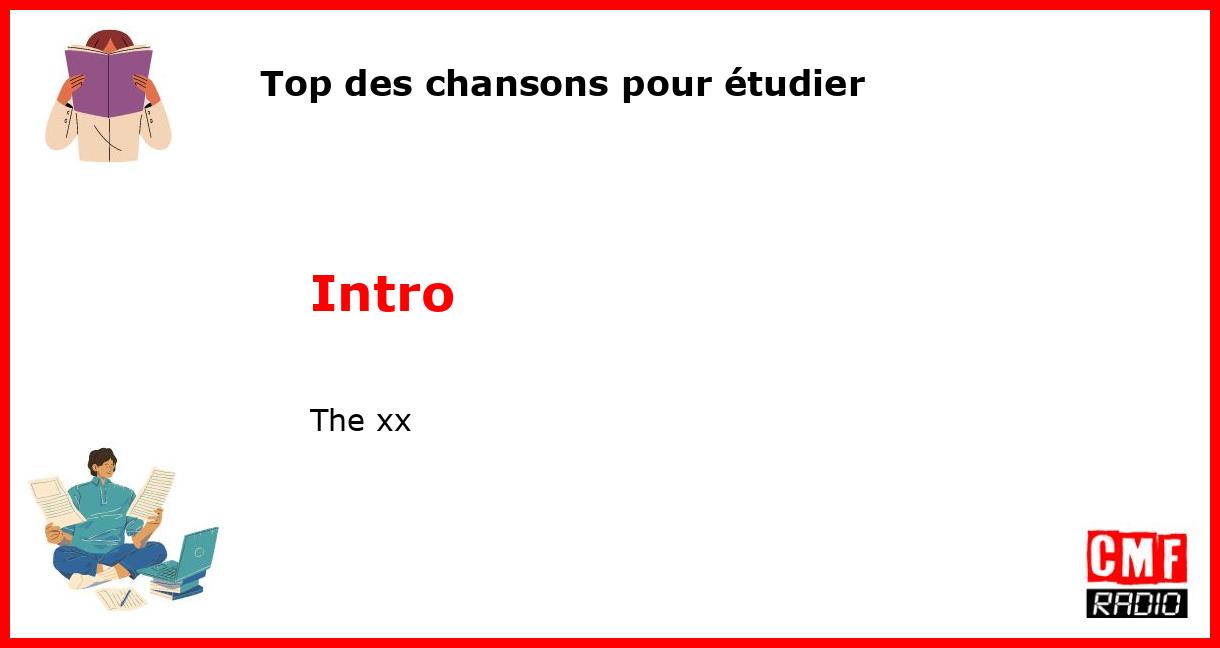 Top des chansons pour étudier: Intro - The xx