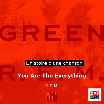 Histoire d'une chanson You Are The Everything  - R.E.M.