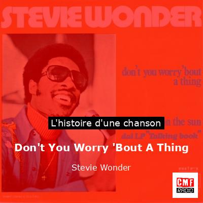 Histoire d'une chanson Don't You Worry 'Bout A Thing - Stevie Wonder