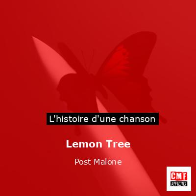 Histoire d'une chanson Lemon Tree - Post Malone