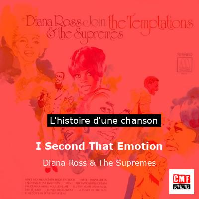 Histoire d'une chanson I Second That Emotion - Diana Ross & The Supremes
