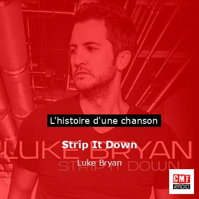 Histoire d'une chanson Strip It Down - Luke Bryan